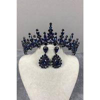 Cooker Gelin Kına Tacı Ve Mekik Küpe Seti