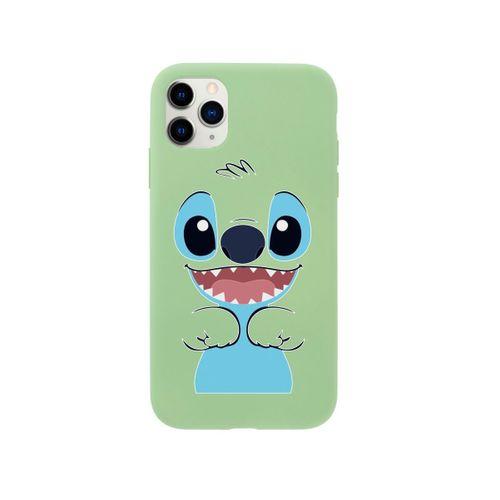iPhone 11 Pro Max Stitch Tasarımlı Yeşil Telefon Kılıfı