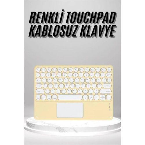 Touchpad Uyumlu Bluetooth Klavye Slim Kablosuz Wifi Q Klavye