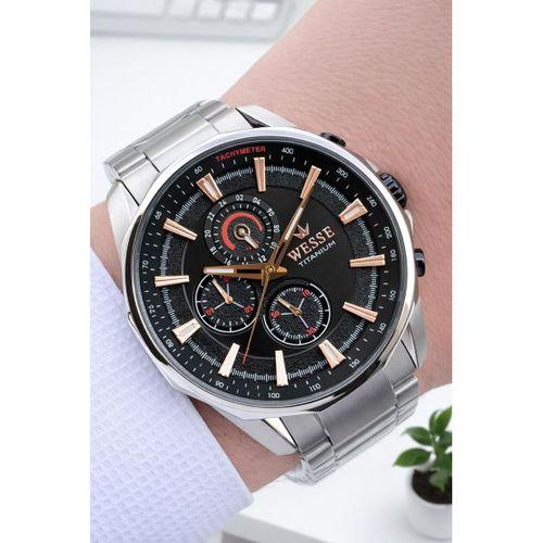 Wesse Titanıum Özel Seri İç Fonksiyonları Aktif 5 Atm Suya Dayanıklı Erkek Kol Saati EW.403606-S
