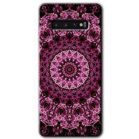 Samsung Galaxy S10 Kılıf HD Desen Baskılı Arka Kapak - Mandala Patterns Kaleidoscope