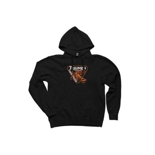 Triumph Tiger Troop Siyah Kapşonlu Sweatshirt Hoodie