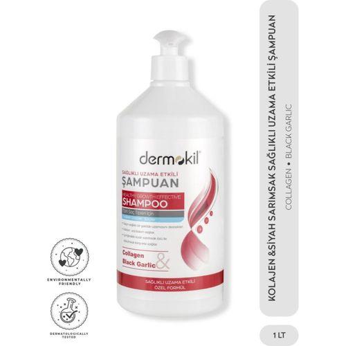 Dermokil Kolojen & Siyah Sarımsak Sağlıklı Uzama Etkili Şampuan 1 LT