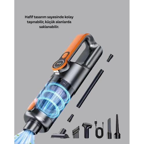 Şarjlı Kablosuz El Süpürgesi Yüksek Emiş Güçlü Ve Çok Başlıklı