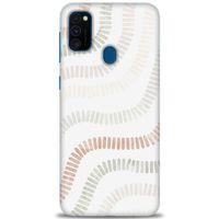 Samsung Galaxy M30S Kılıf HD Baskılı Kılıf - Renkli Mozaik + Tam Ekran Koruyucu