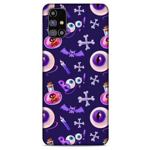 Samsung Galaxy M31s Uyumlu Kılıf Mor Delisi (21) Koruyucu Kapak Göz