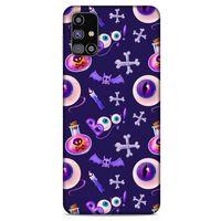 Samsung Galaxy M31s Uyumlu Kılıf Mor Delisi (21) Koruyucu Kapak Göz