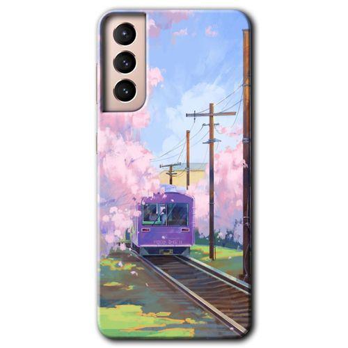 Galaxy S21 Plus Kılıf HD Desen Baskılı Arka Kapak - Rails Paint