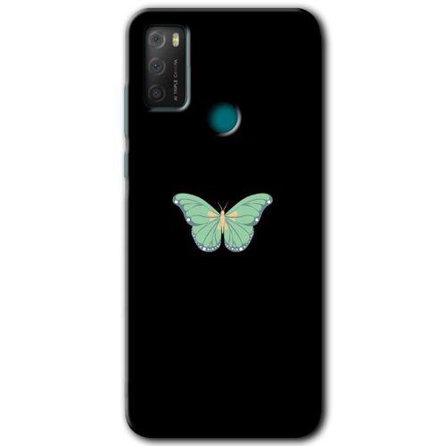 TCL 20E Kılıf HD Desen Baskılı Arka Kapak - Butterfly Tree