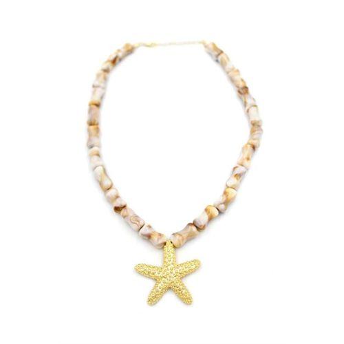 Deniz Kabuklu Yıldız Kolye - Altın