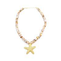 Deniz Kabuklu Yıldız Kolye - Altın