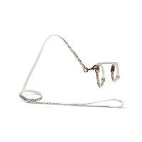 Beeztees DBL Kedi Göğüs Tasması ve Gezdirme Kayışı, 130cm, Bej, 27-45cm