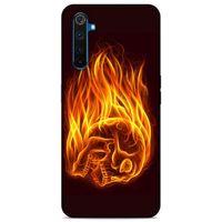 Lopard Oppo Realme 6 Pro Uyumlu Kılıf FireX (50) Shockproof Kılıf İskelet Kafa
