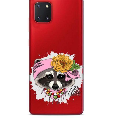 Zoologix (44) Samsung Galaxy Note 20 Şeffaf Kılıf Silikon Desenli