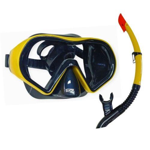 Star Diving Dalış Maskesi ve Snorkel Yetişkin - 51712-SARI