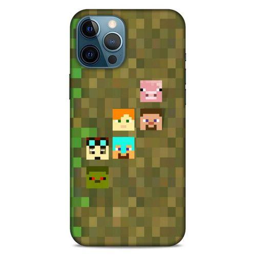 Lopard Apple iPhone 12 Pro Max Uyumlu Kılıf PiXel (14) Lansman Kılıf Minecraft Karakterleri