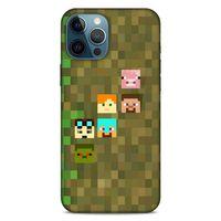 Lopard Apple iPhone 12 Pro Max Uyumlu Kılıf PiXel (14) Lansman Kılıf Minecraft Karakterleri