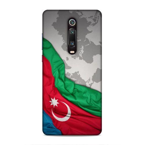 Xiaomi Mi 9T Uyumlu Kılıf Azarbaijan (16) Kalın Kılıf Harita Bayrak
