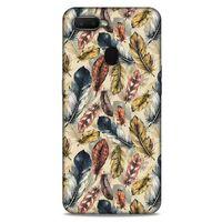 Oppo Ax7 Kılıf Desenli Özel Seri Tüyler (29) Arka Koruma Kılıfı