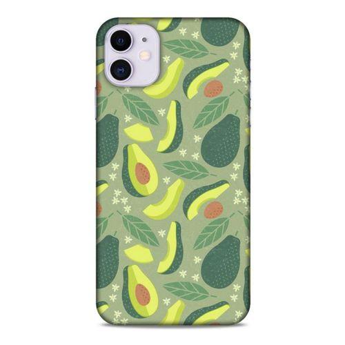 Frutix Avokado 03 Apple Iphone 11 Kılıf Desenli Silikon