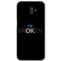 Samsung Galaxy J6 Plus Kılıf Baskılı Kapak - Im Broken + 5D Tam Kaplayan Cam