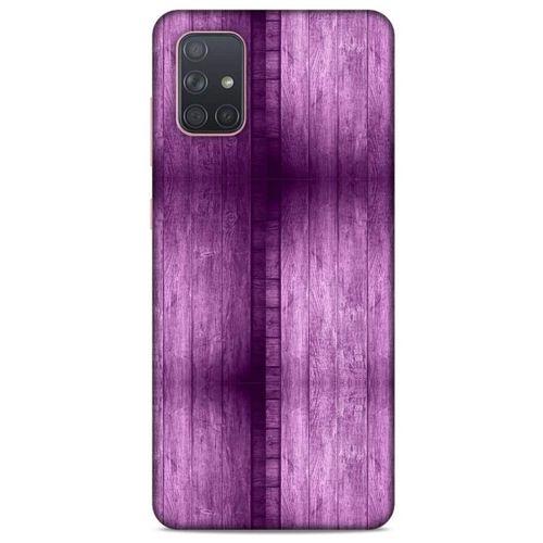 Samsung Galaxy A71 Uyumlu Kılıf Mor Delisi (15) Antişok Kılıf Tahta