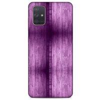 Samsung Galaxy A71 Uyumlu Kılıf Mor Delisi (15) Antişok Kılıf Tahta