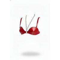 Kırmızı Göğüs Harness Konik Kesim Zımba Detaylı - Brf1380