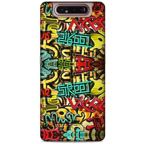 Graffitix (26) Desenli Silikon Kapak Samsung Galaxy A80 Kılıf