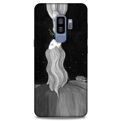 Samsung Galaxy S9 Plus Kılıf Depresyon (24) Darbe Emici Kılıf Kahve Sarı
