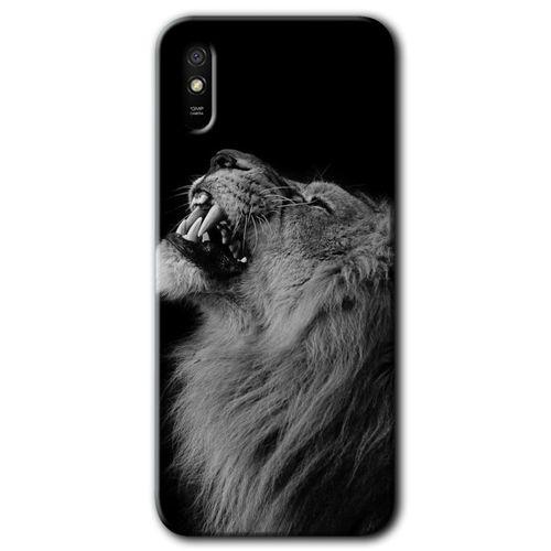 Potkal Hediye Fabrikası Xiaomi Redmi 9A Kılıf HD Desen Baskılı Arka Kapak - Lion