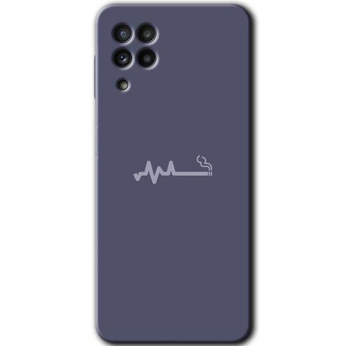 Samsung Galaxy M22 HD Baskılı Kılıf + 9D Tam Ekran Koruyucu - Sigara Zararlıdır