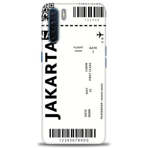 Oppo A91 / Reno 3 Kılıf HD Baskılı Kılıf - Jakarta + Tam Ekran Koruyucu