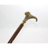Pirinç Aslan Büstü Baston