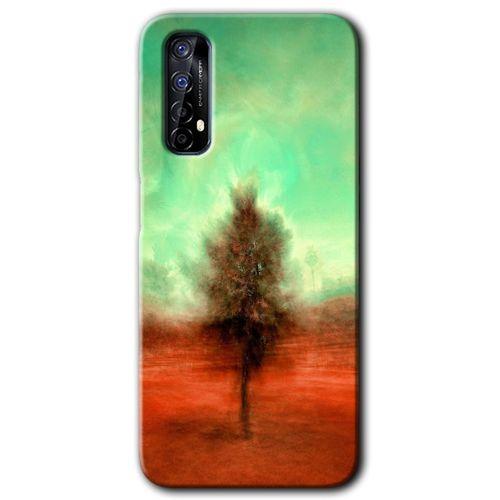 Realme 7 Kılıf HD Desen Baskılı Arka Kapak - Outlines Paint + Kırılmaz Cam