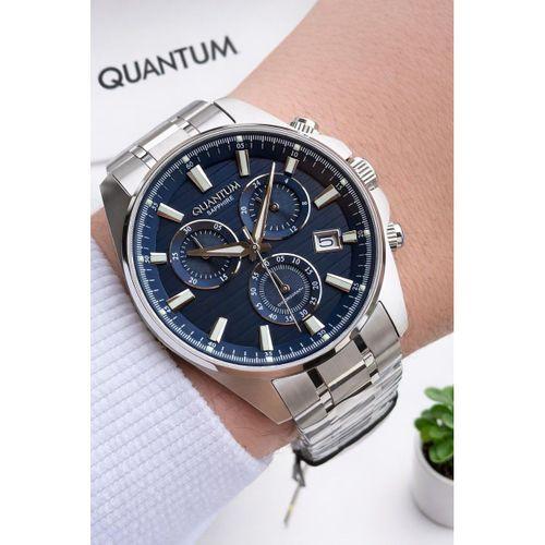Quantum Sapphire Camlı İtalyan Bileklik Hediyeli 2 Yıl Garantili 10 Atm Erkek Kol Saati 1122.391