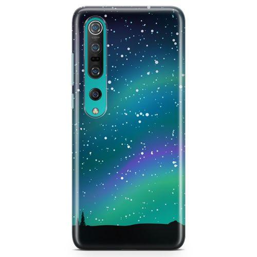 Xiaomi Mi 10 Kılıf Kuzey Işıkları Arka Kapak Koruma Desenli Full Koruyucu