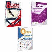 2026 8 Sınıf LGS MEB 3lü SET( Matematik-Fen-Türkçe) Soru Bankası Seti Renkli Baskı A4 BASKI ÜCRETİ