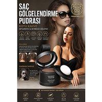 KOYU KAHVE Saç Gölgelendirme Pudrası Koyu Kahve Dip Boyası Kapatıcı Seyreklik Gizleyici Saç Makyajı DARK BROWN 723610