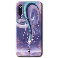 Xiaomi Mi 9 SE Kılıf HD Desen Baskılı Arka Kapak+Temperli Cam - Dragon Snake
