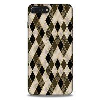 Mermer Desenli (2) Tema Kabı Bej Apple Iphone 8 Plus Kılıf