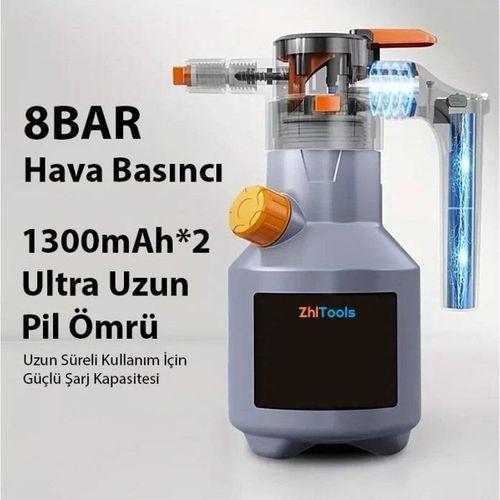 Zhltools 2L Yüksek Basınçlı Şarjlı Köpük Makinası Oto Yıkama Pompası Köpük Püskürtücü