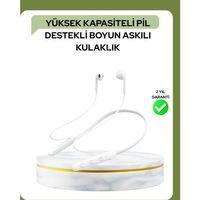 100 Saat Pil Ömrü Boyun Askılı Bluetooth Kablosuz Kulaklık