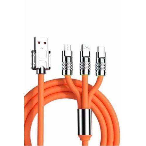 Android Ve İos Uyumlu 180 Derece Type-c Şarj Kablosu