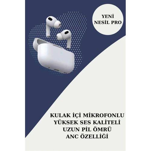 3 Kordonlu Pembe Amoled Ekran Akıllı Saat Ve Yeni Nesil Pro Kablosuz Bluetooth Kulaklık Anc/enc