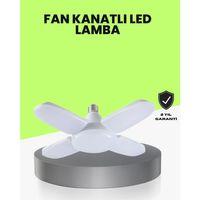 Katlanabilir 4 Kollu Led Ampül 60 Watt 6000 Lumen Beyaz Işık