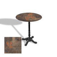 Dockers Çipa 1004 Döküm Ayak Yuvarlak Masa Çap 90cm - (Werzalit, Wermodin ve Allzalit Tabla) - Metalic Oxid 1