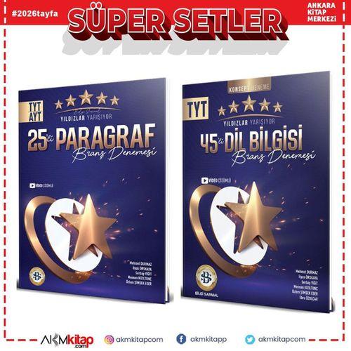 Bilgi Sarmal TYT Paragraf ve Dil Bilgisi Yıldızlar Yarışıyor Deneme Seti 2 Kitap