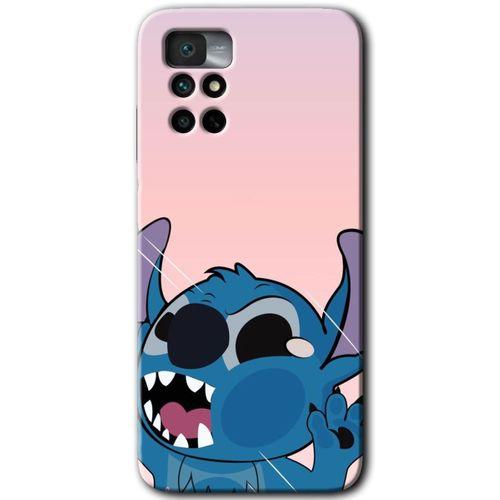 Redmi Note 11 4G Kılıf HD Desen Baskılı Arka Kapak - Stitch + Kırılmaz Cam