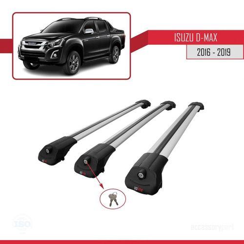 Isuzu D-Max 2016-2019 Arası ile uyumlu ACE-1 Ara Atkı Tavan Barı GRİ 3 ADET BAR